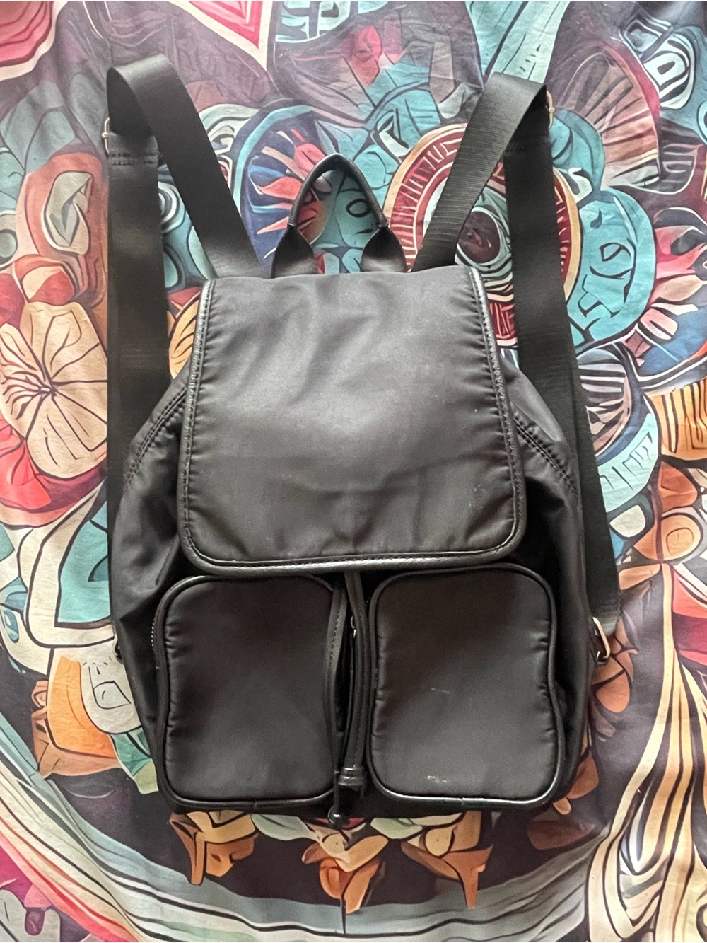 Woman’s black  Backpack - Stylish Everyday Carry